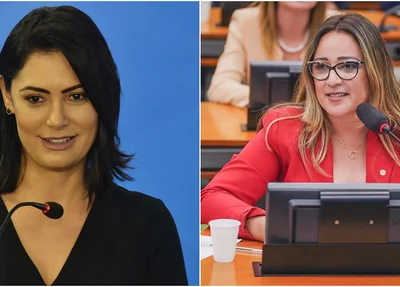 Michelle Bolsonaro e Rejane Dias