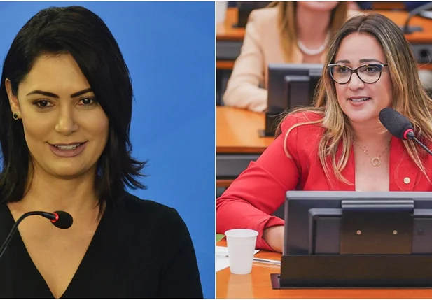 Michelle Bolsonaro e Rejane Dias