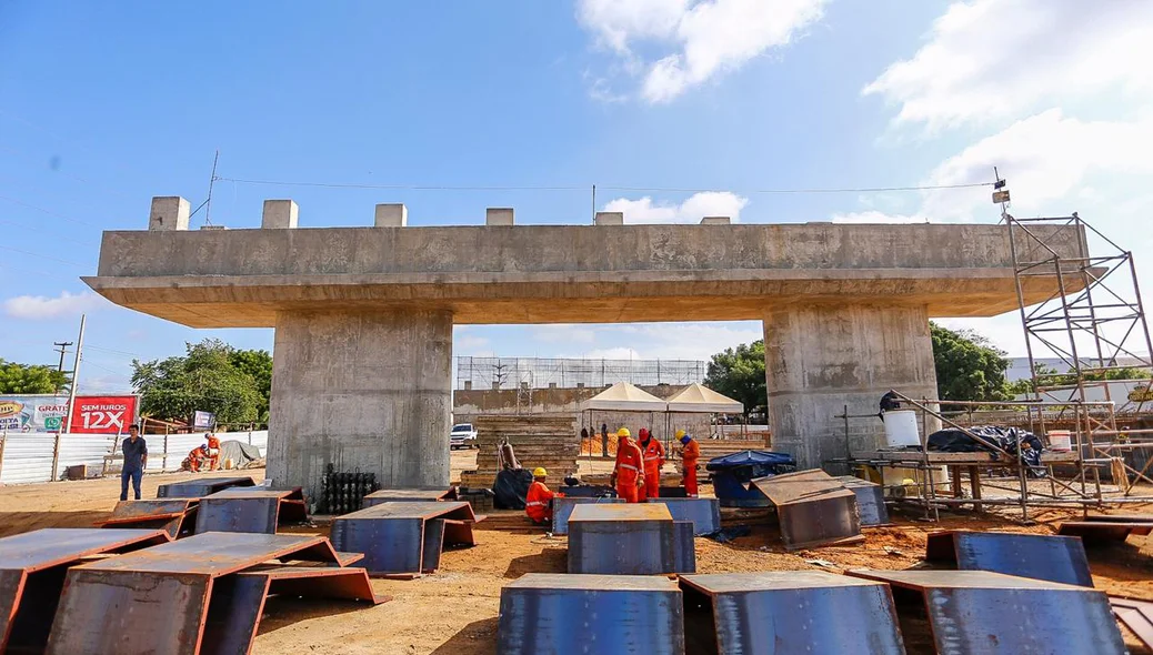 Construção do Viaduto do Mercado do Peixe