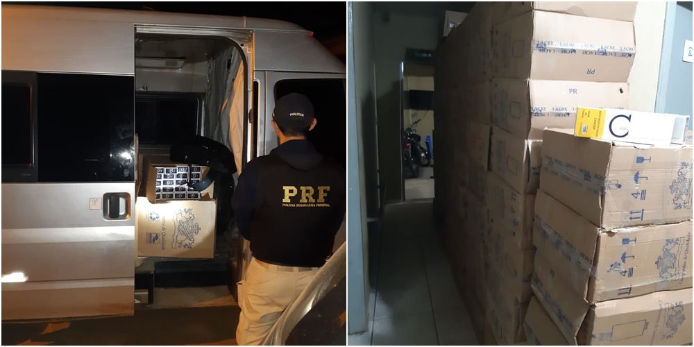 PRF realiza apreensão de cigarros contrabandeados em Picos