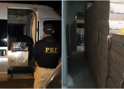 PRF realiza apreensão de cigarros contrabandeados em Picos