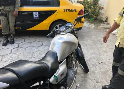 Motocicleta sem placa encontrada pelo Ciptran