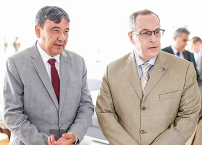 Wellington Dias ao lado de Décio Oddone, diretor nacional da ANP
