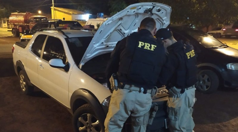 Fiat Strada recuperado pela PRF