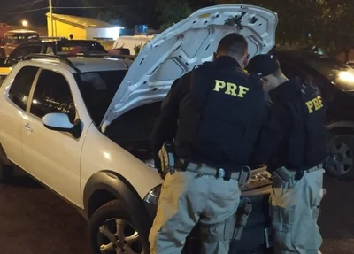 Fiat Strada recuperado pela PRF