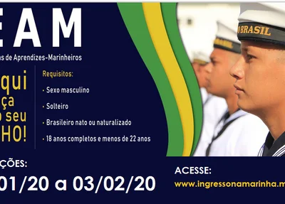 Marinha do Brasil lança concurso para aprendizes