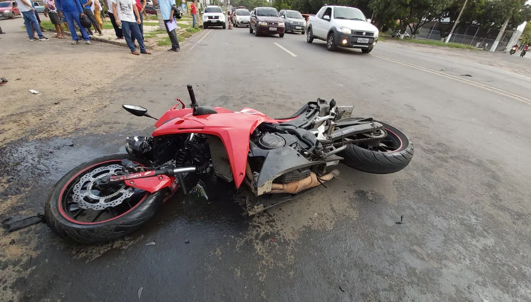 Motocicleta da vítima