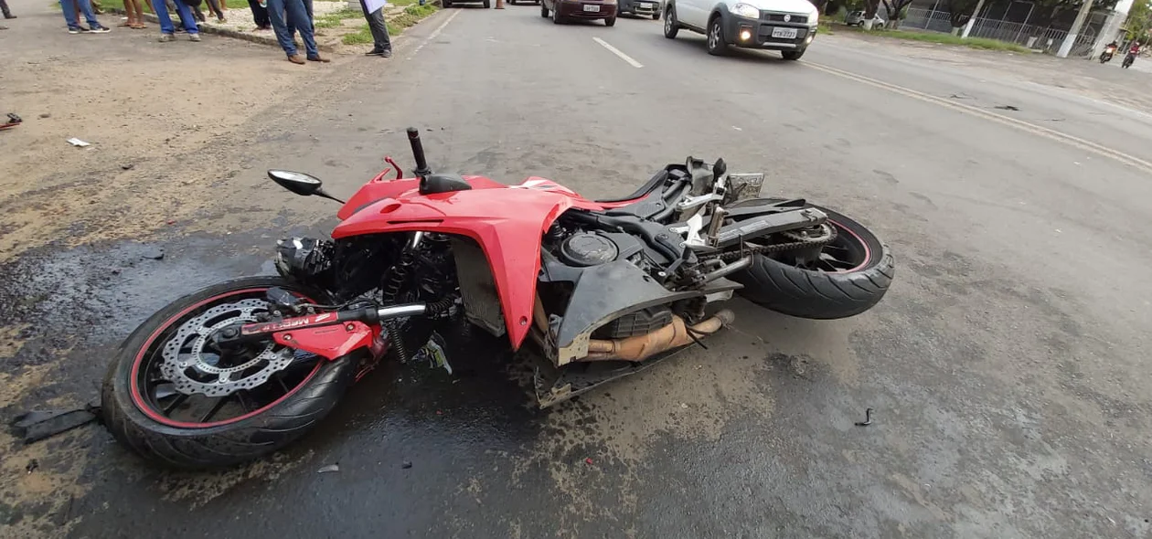 Motocicleta da vítima