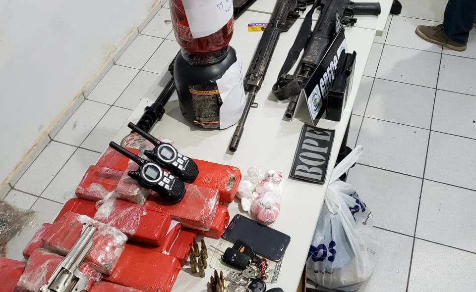 Material apreendido com quadrilha no Piauí