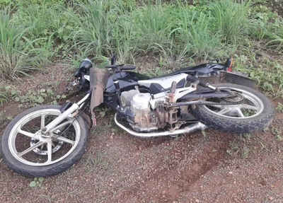 Motocicleta da vítima