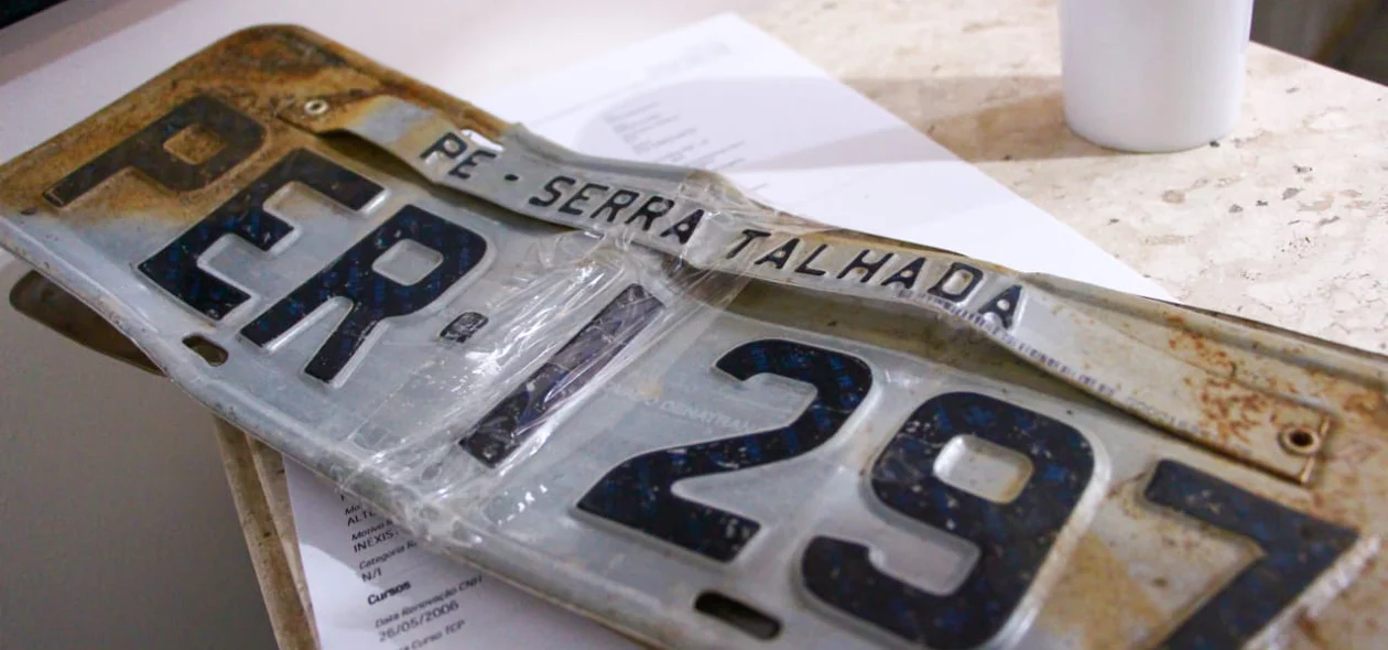 Placas de outros estados foram encontradas 