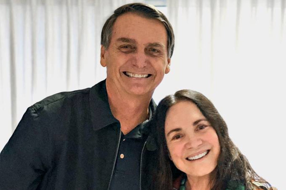 Regina Duarte e Bolsonaro