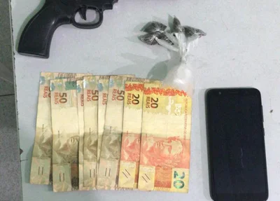 Produtos apreendidos pela Polícia Militar