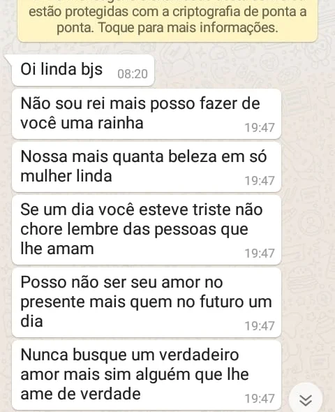 Conversas do acusado com o pai que se passava pela filha