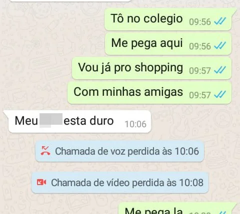 O acusado insiste nas chamadas de vídeo 