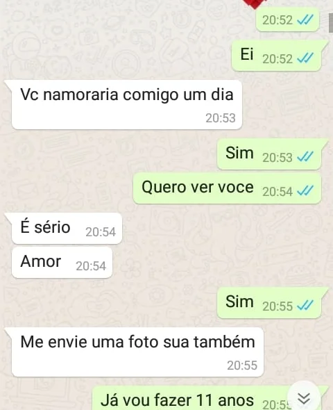 O pai manteve a conversa com o criminoso