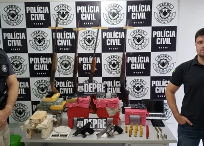 Material apreendido pela Depre no Povoado Bolena