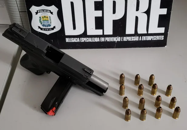 Arma apreendida pela DEPRE