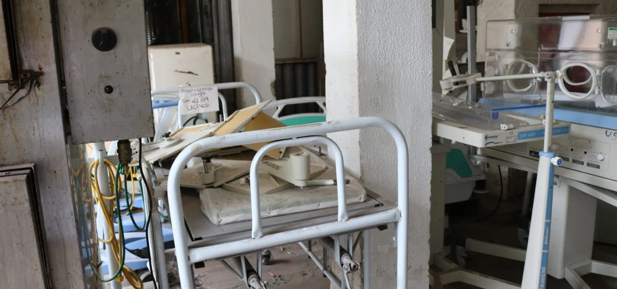 Materiais encontrados na Maternidade Dona Evangelina Rosa
