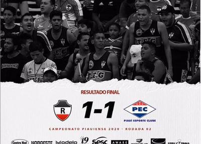 Partida entre River e Piauí termina empata no Albertão