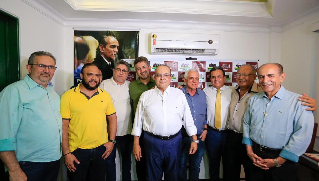 Ibaneis Rocha ao lado de lideranças do MDB no Piaui