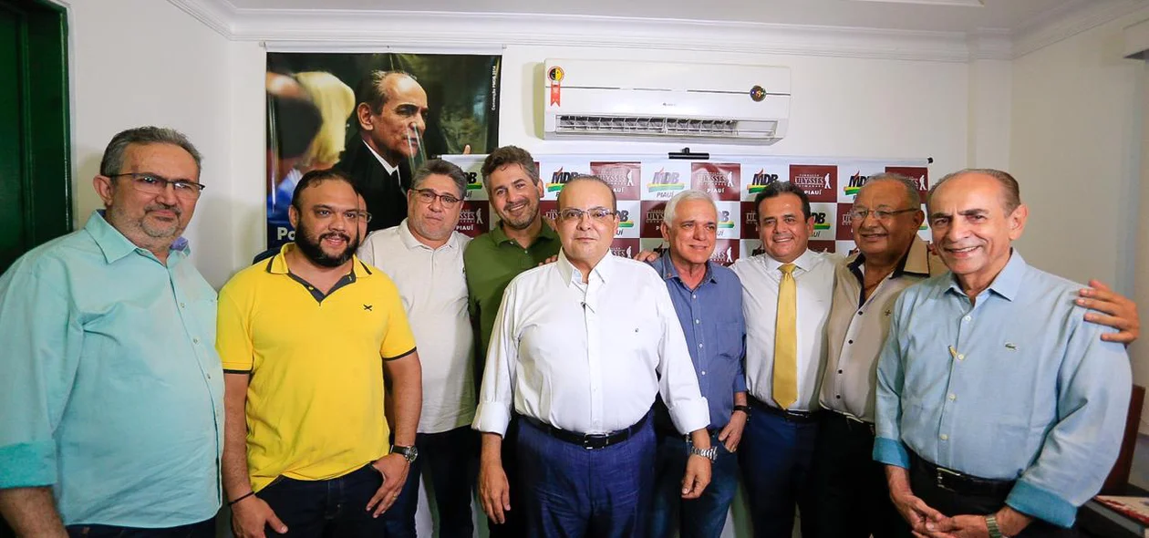 Ibaneis Rocha ao lado de lideranças do MDB no Piaui
