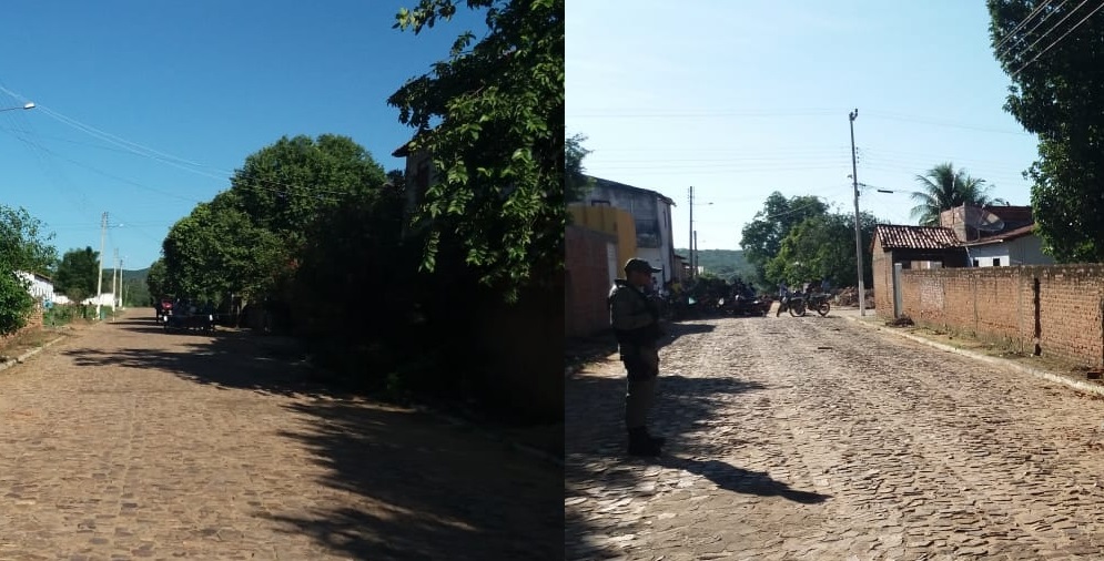 Local onde a vítima foi encontrada morta
