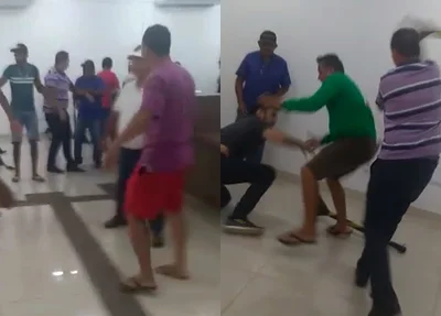 Pancadaria na sede do DETRAN em Picos
