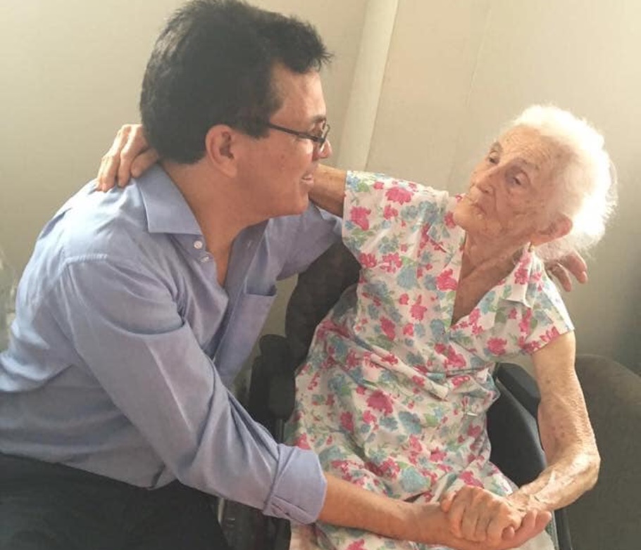 Zé Santana e a mãe 