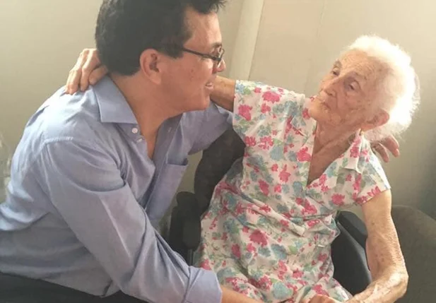 Zé Santana e a mãe 