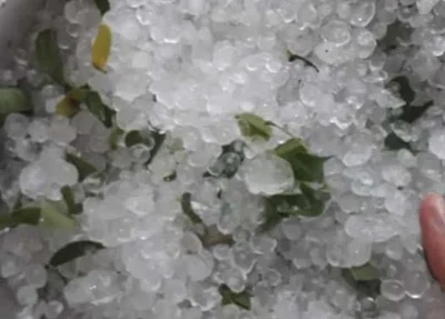 Chuva de granizo em Currais