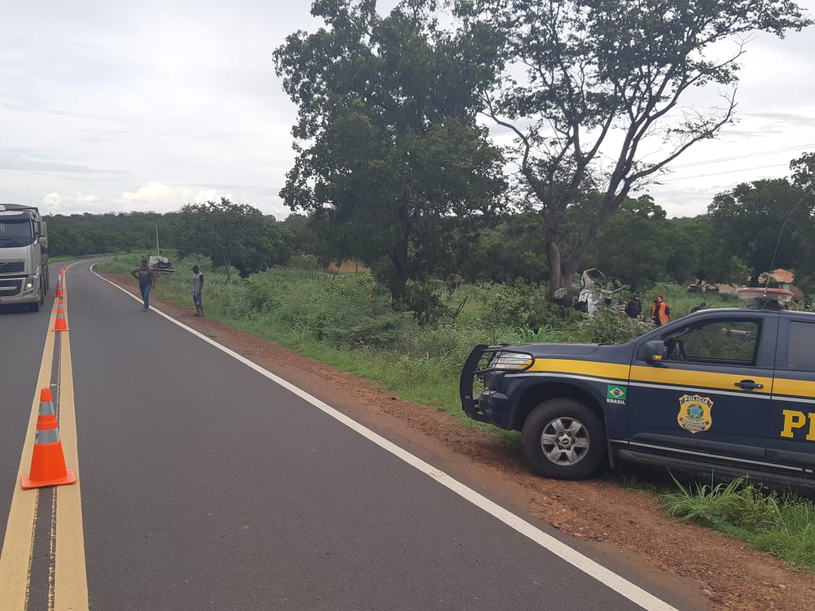 Acidente na BR 135 no município de Monte Alegre