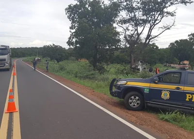 Acidente na BR 135 no município de Monte Alegre