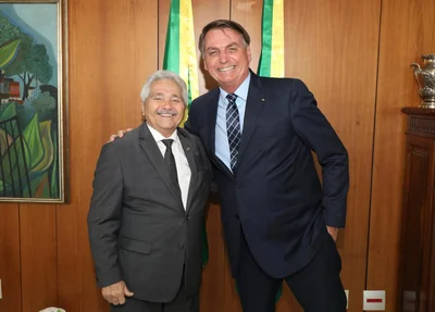 Jair Bolsonaro e Elmano Férrer