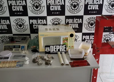 Material apreendido pela DEPRE
