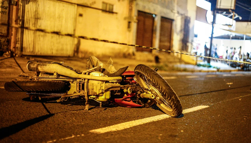 Acidente entre duas motos 
