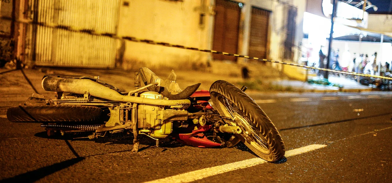 Acidente entre duas motos 