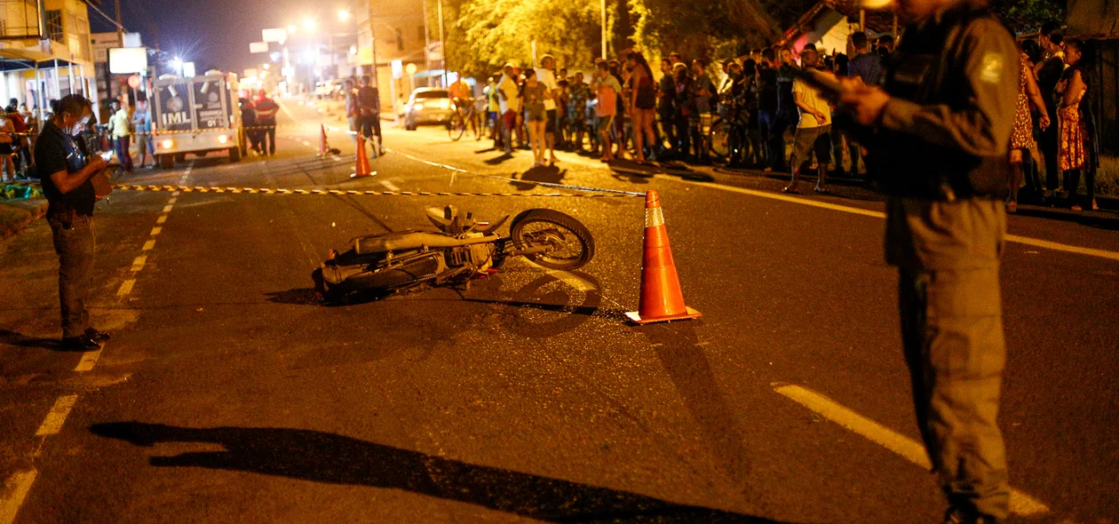 Polícia Militar no local  