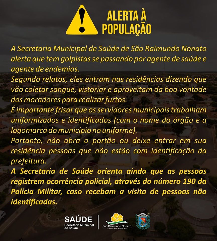 Nota emitida pela Prefeitura de São Raimundo Nonato