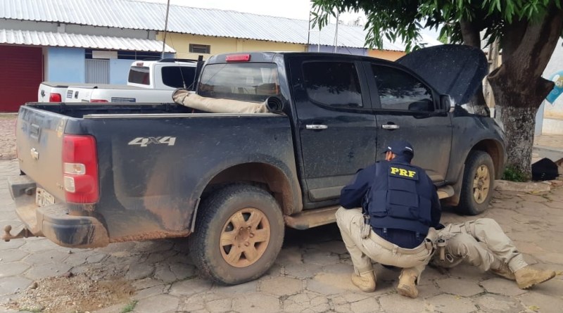 Veículo recuperado pela PRF em Bom Jesus