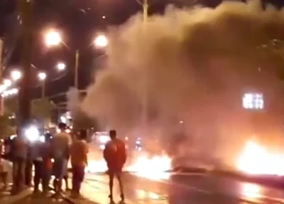 Moradores ateiam fogo em pneus em protesto contra Equatorial Piauí