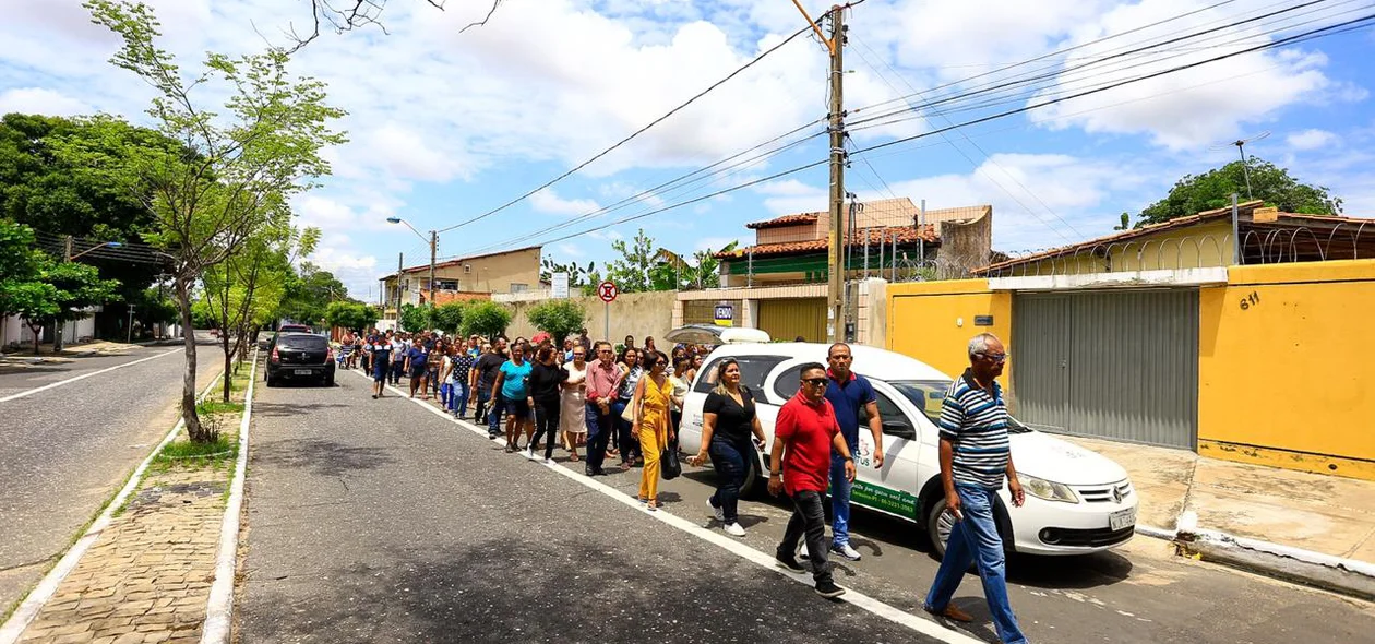 Cortejo do servidor Luciano Oliveira