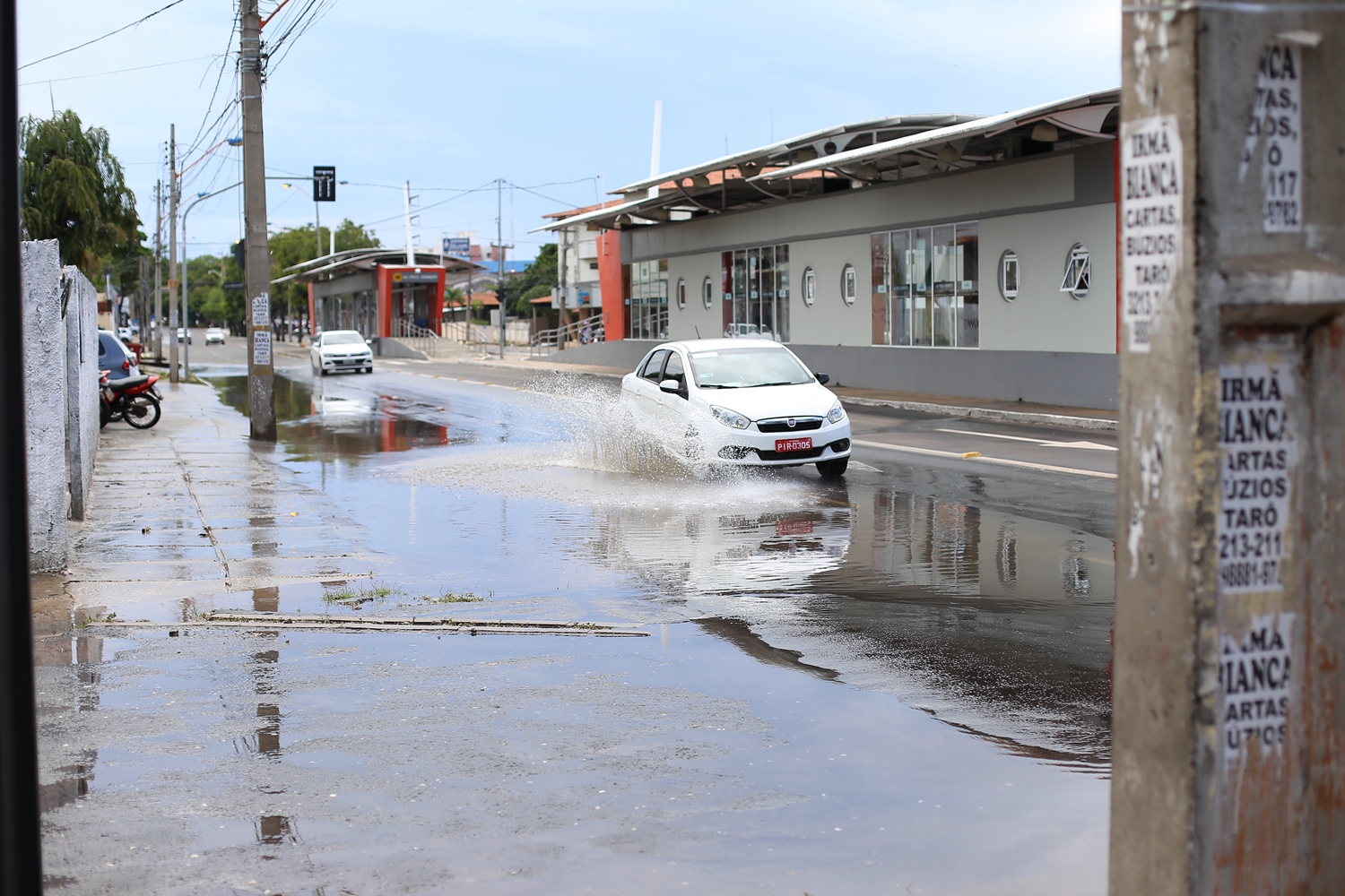 Nível da água reduziu cerca de uma hora depois