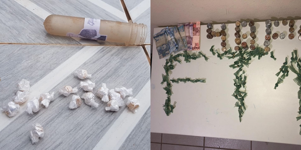 Entorpecentes apreendidos pela Polícia Militar de Picos