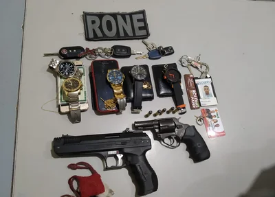 Dupla é presa com arma de fogo e munições na zona sul de Teresina