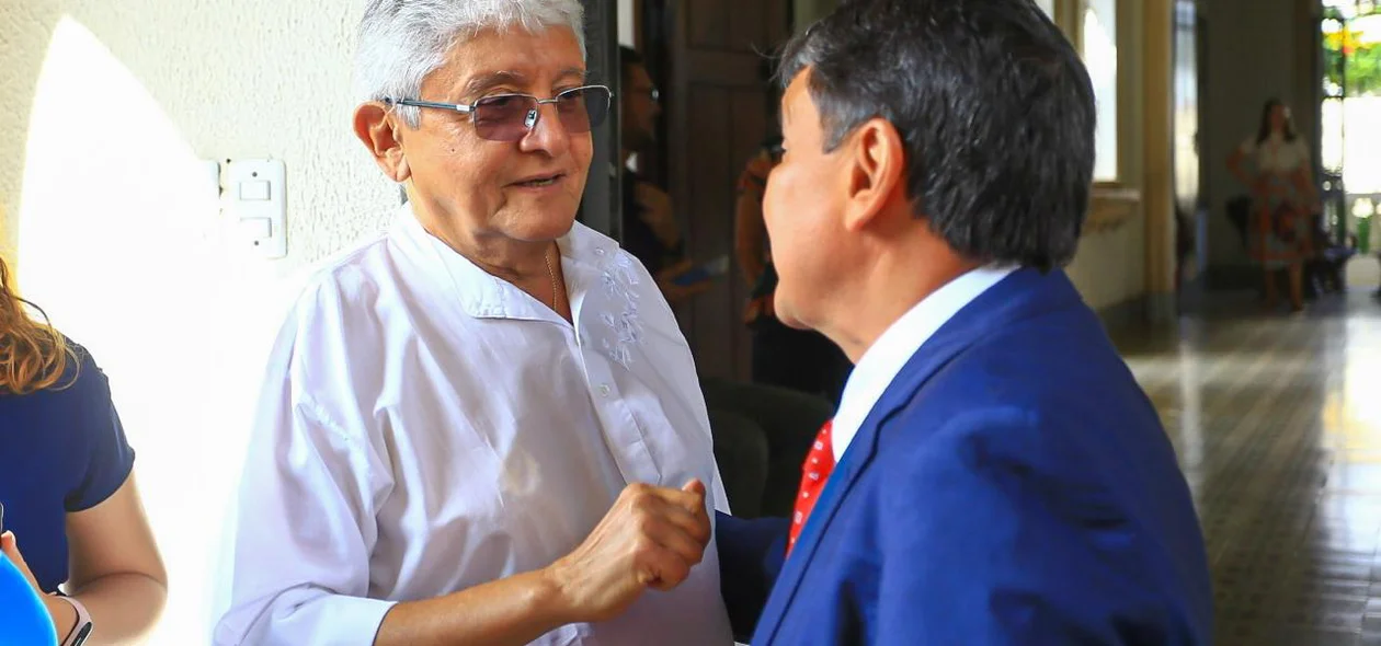 Padre Tony Batista e Wellington Dias
