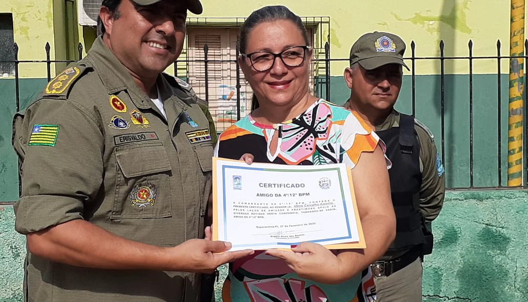 Prefeita Vilma Amorim faz parceria com a Polícia Militar