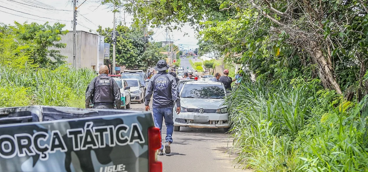 Força Tática da PM também deu apoio na operação