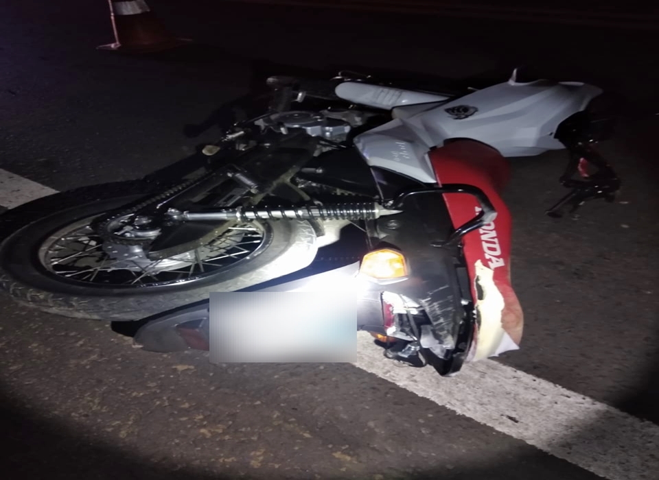 Motocicleta da vítima