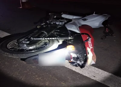 Motocicleta da vítima